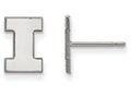 LogoArt Sterling Silver University Of Illinois Xs Post Earrings