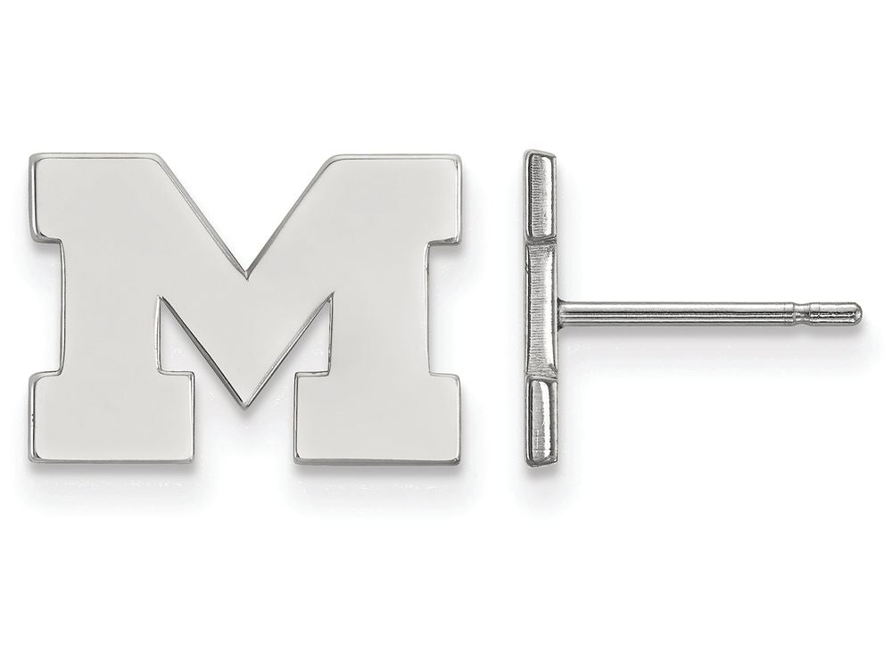 LogoArt Sterling Silver Michigan (univ Of) Xs Post Earrings