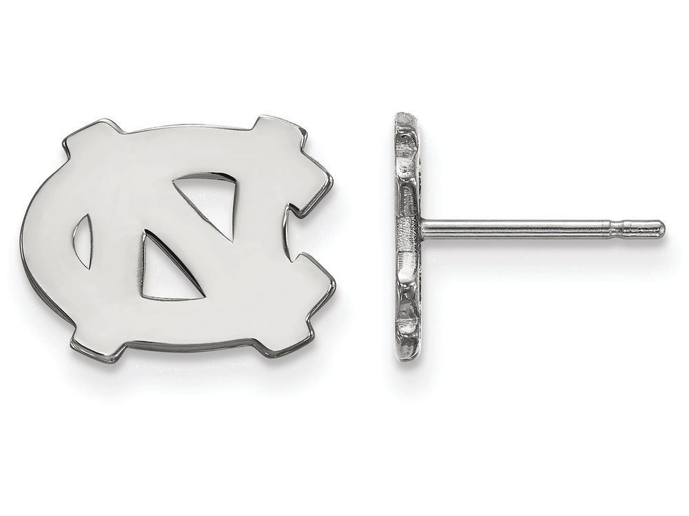 LogoArt Sterling Silver University Of North Carolina Xs Post Earrings