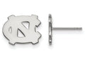 LogoArt Sterling Silver University Of North Carolina Xs Post Earrings