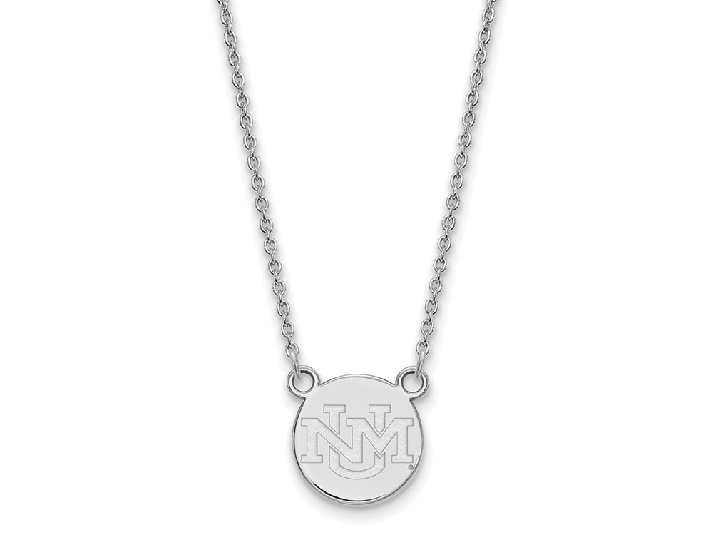 LogoArt Sterling Silver University Of New Mexico Small Pendant Necklace