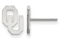 LogoArt Sterling Silver Oklahoma Xs Post Earrings