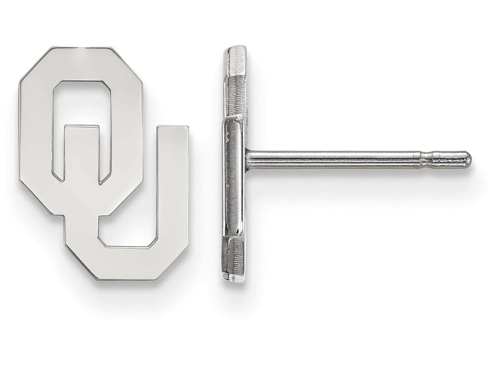 LogoArt Sterling Silver Oklahoma Xs Post Earrings
