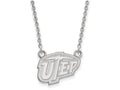 LogoArt Sterling Silver The University Of Texas At El Paso Small Pendant Necklace
