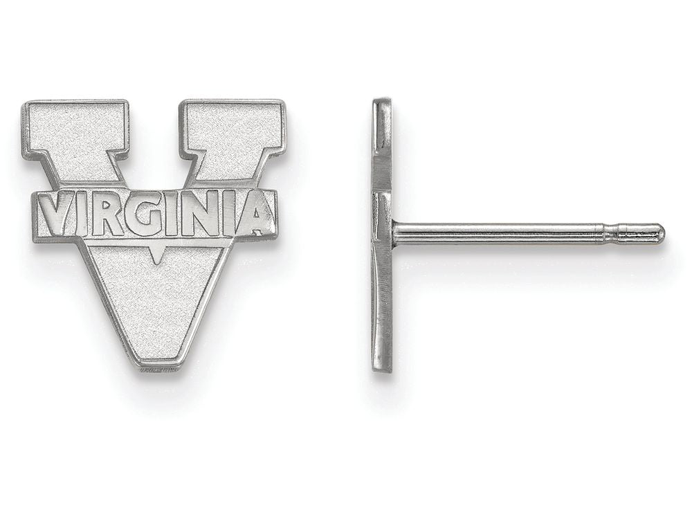 LogoArt Sterling Silver University Of Virginia Xs Post Earrings