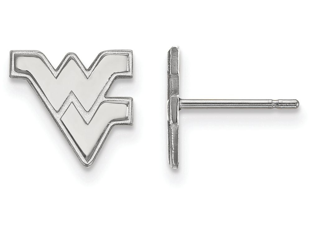 LogoArt Sterling Silver West Virginia University Xs Post Earrings