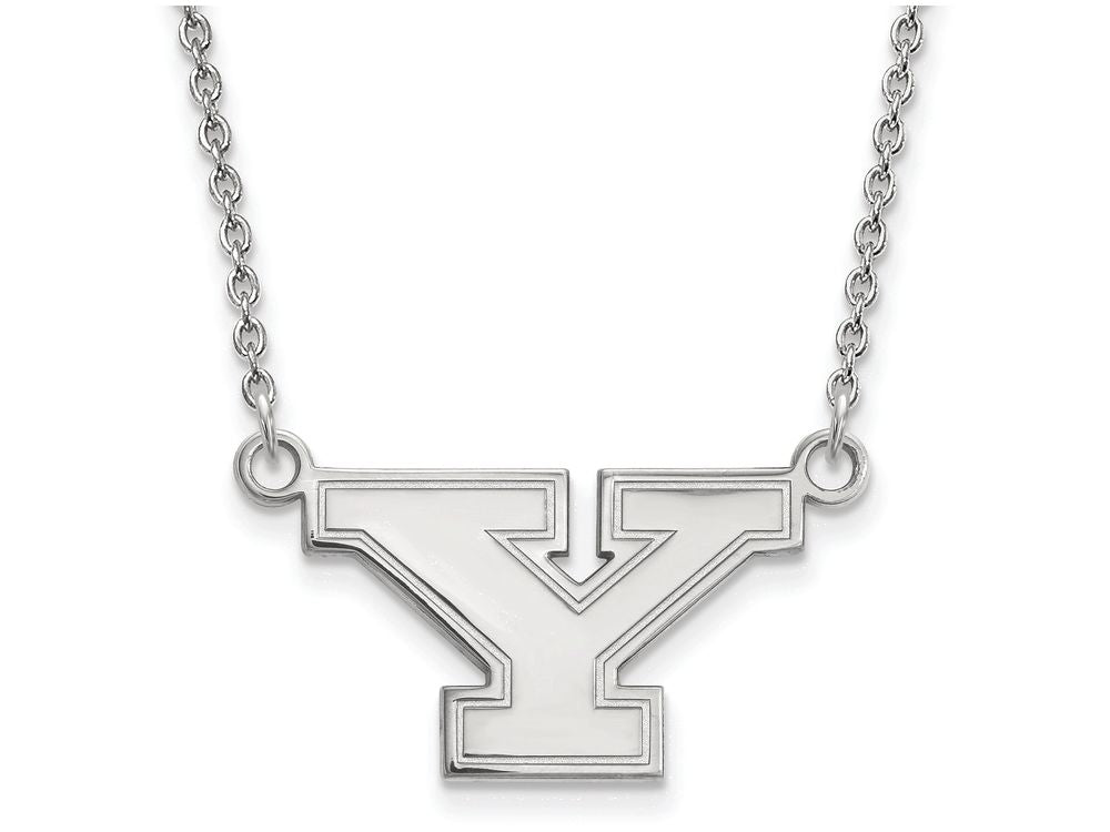 LogoArt Sterling Silver Youngstown State University Small Pendant Necklace