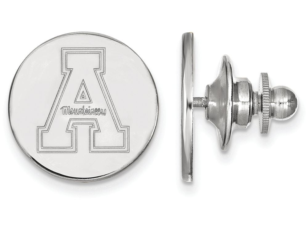 LogoArt Sterling Silver Appalachian State University Lapel Pin