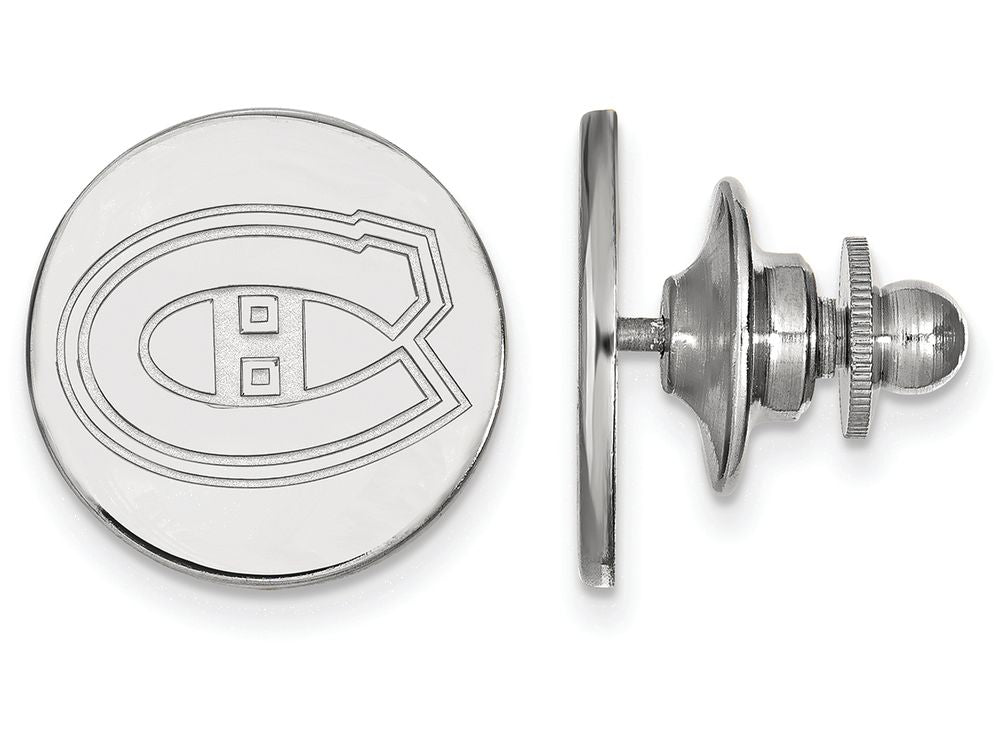 LogoArt Sterling Silver Montreal Canadiens Lapel Pin