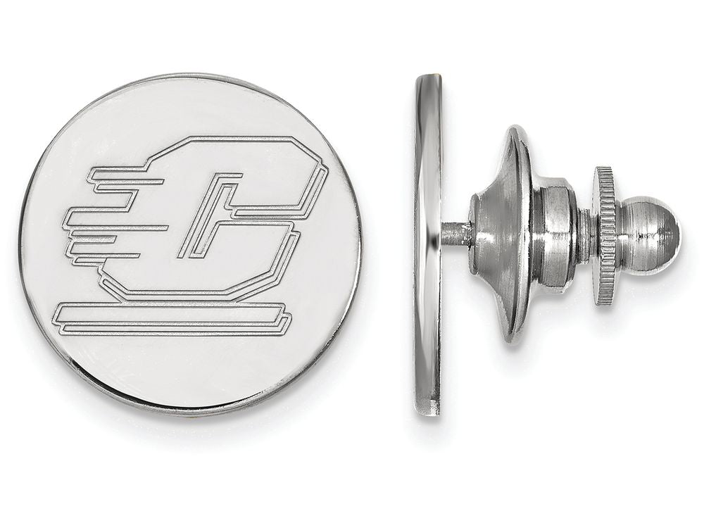LogoArt Sterling Silver Central Michigan University Lapel Pin