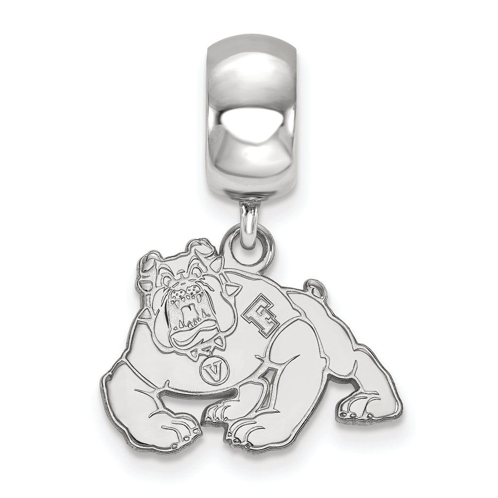 LogoArt Sterling Silver California State University Fresno Bead Charm Charm Small Dangle Bead Charm