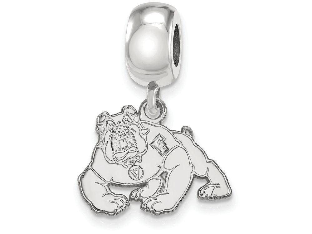 LogoArt Sterling Silver California State University Fresno Bead Charm Charm Small Dangle Bead Charm