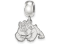 LogoArt Sterling Silver California State University Fresno Bead Charm Charm Small Dangle Bead Charm