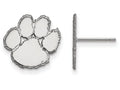 LogoArt Sterling Silver Clemson University Small Post Earrings