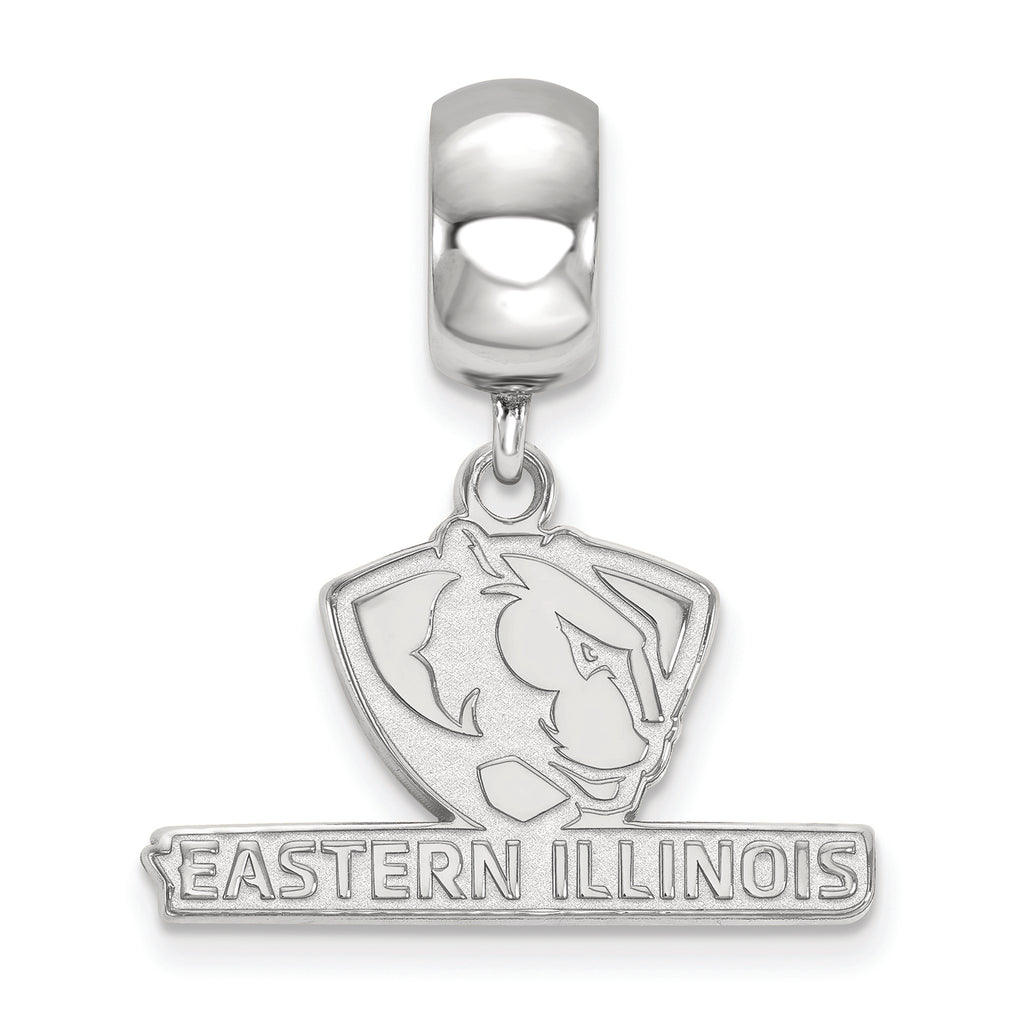 LogoArt Sterling Silver Eastern Illinois University Bead Charm Charm Small Dangle Bead Charm