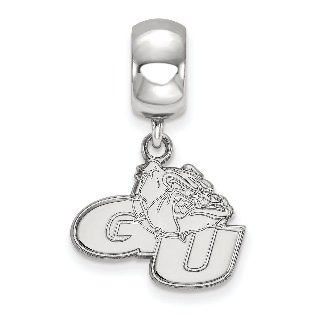 LogoArt Sterling Silver Gonzaga University Bead Charm Charm Small Dangle Bead Charm