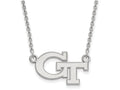LogoArt Sterling Silver Georgia Institute Of Technology Small Pendant Necklace