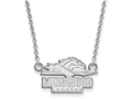 LogoArt Sterling Silver Longwood University Small Pendant Necklace