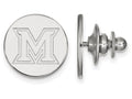 LogoArt Sterling Silver Miami University Lapel Pin