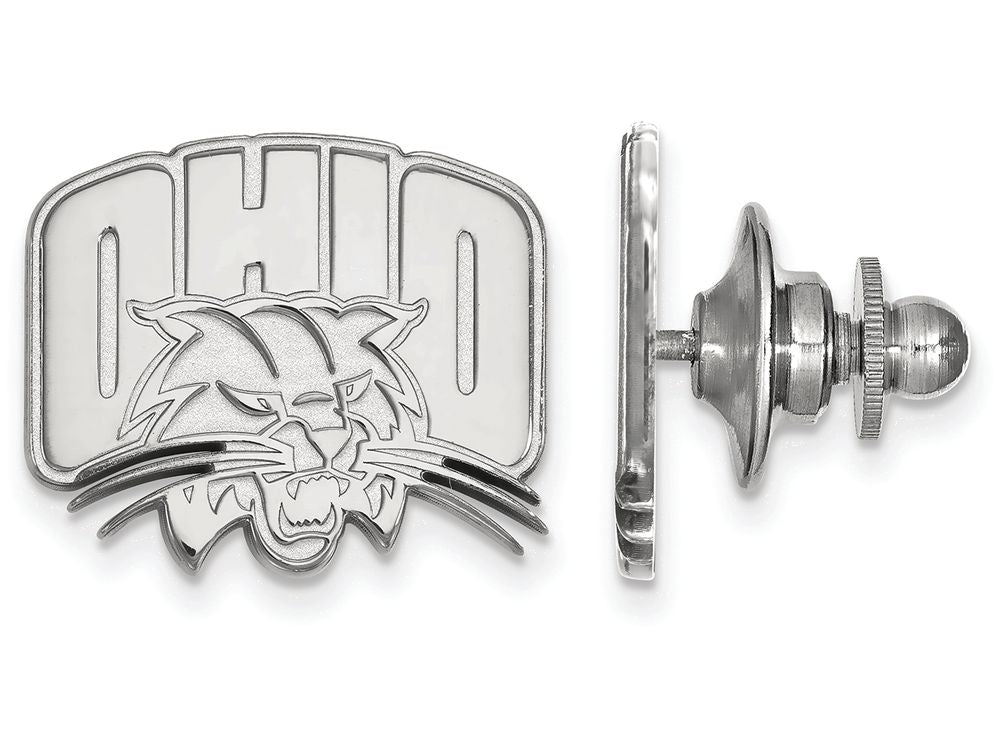 LogoArt Sterling Silver Ohio University Lapel Pin