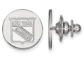 LogoArt Sterling Silver New York Rangers Lapel Pin
