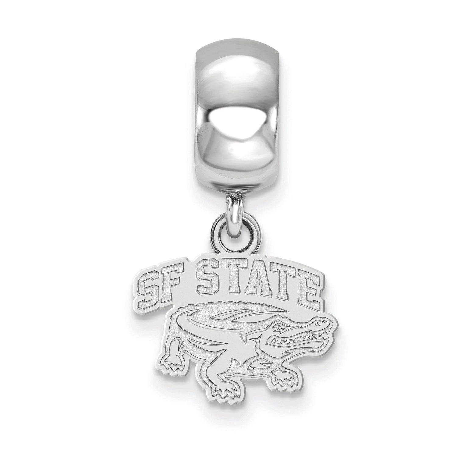 Logoart 925 Sterling Silver San Francisco State University Dangle Charm Bead