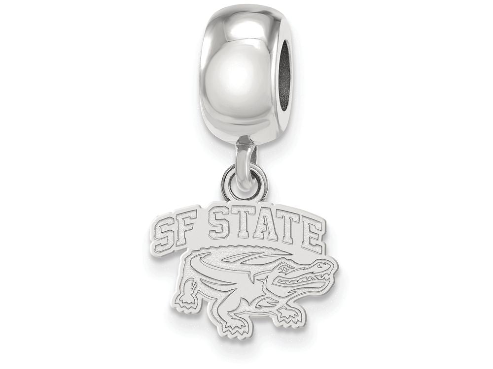 Logoart 925 Sterling Silver San Francisco State University Dangle Charm Bead