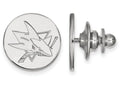 LogoArt Sterling Silver San Jose Sharks Lapel Pin