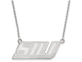 LogoArt Sterling Silver Southern Illinois University Small Pendant Necklace