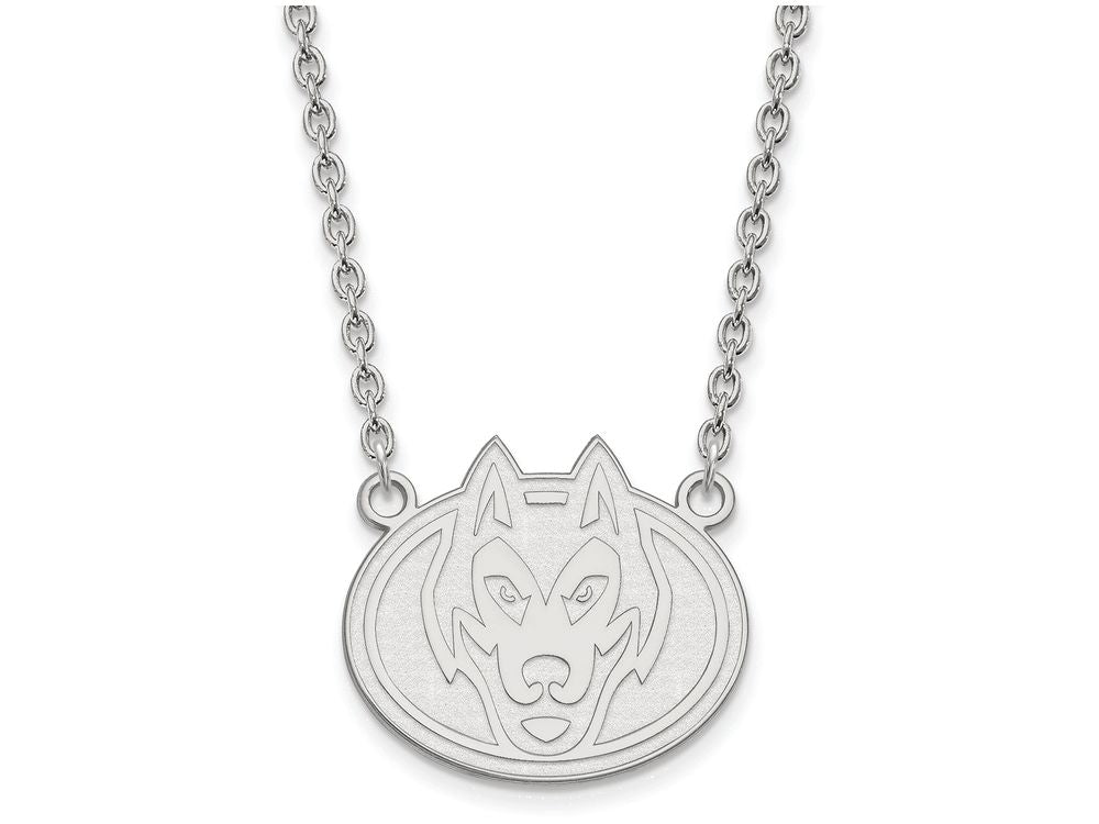 LogoArt Sterling Silver St. Cloud State Large Pendant Necklace