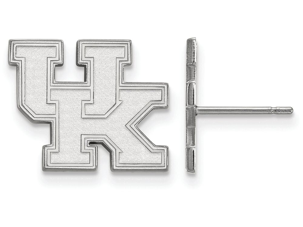 LogoArt Sterling Silver University Of Kentucky Small Post Earrings