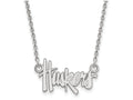 LogoArt Sterling Silver University Of Nebraska Small Pendant Necklace