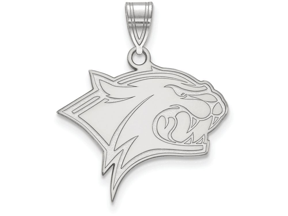 LogoArt Sterling Silver University Of New Hampshire Large Pendant Necklace