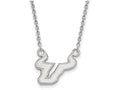 LogoArt Sterling Silver University Of South Florida Small Pendant Necklace