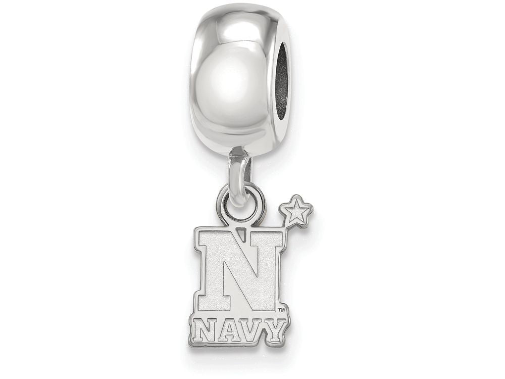 LogoArt Sterling Silver Navy Bead Charm Charm Xs Dangle Bead Charm