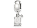LogoArt Sterling Silver Navy Bead Charm Charm Xs Dangle Bead Charm