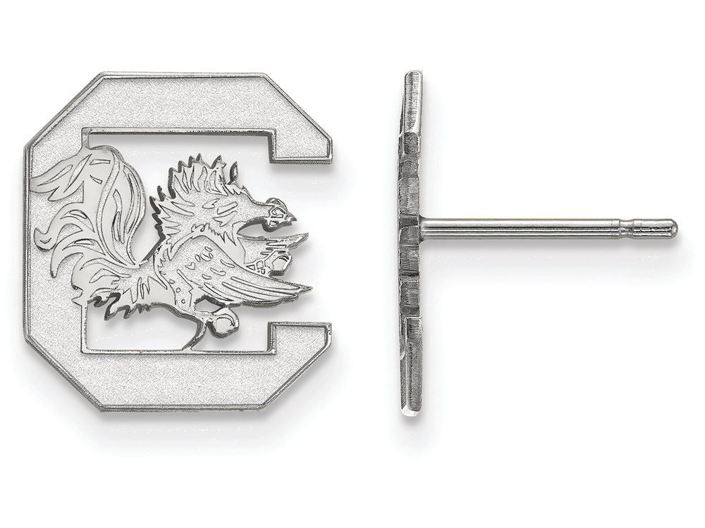 LogoArt Sterling Silver University Of South Carolina Small Post Earrings