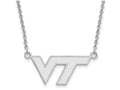 LogoArt Sterling Silver Virginia Tech Small Pendant Necklace