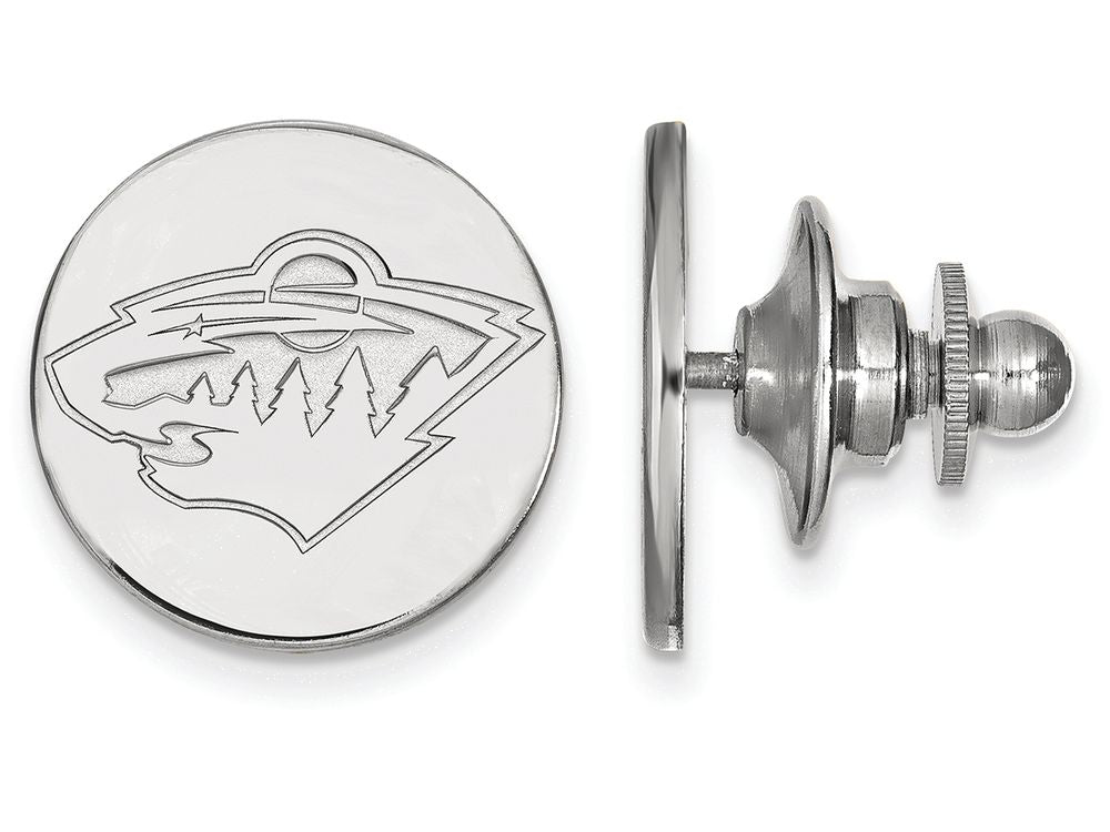 LogoArt Sterling Silver Minnesota Wild Lapel Pin