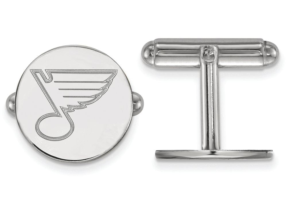 LogoArt Sterling Silver St. Louis Blues Cuff Links