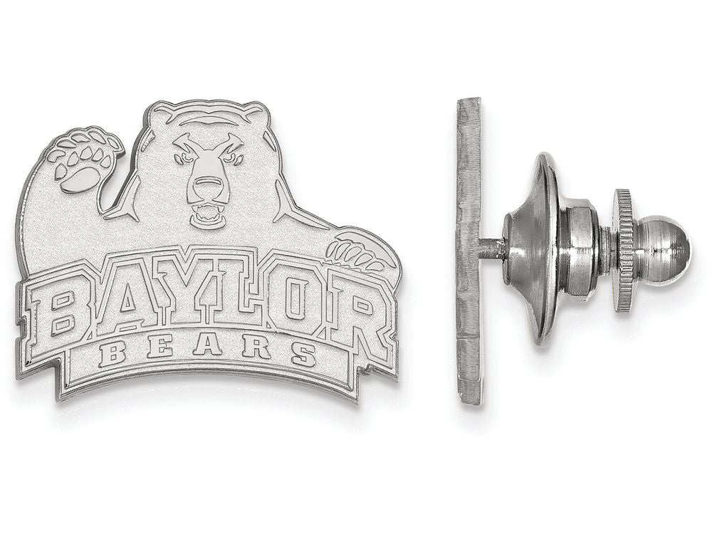 LogoArt Sterling Silver Baylor University Lapel Pin
