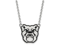 LogoArt Sterling Silver Butler University Enamel Large Pendant Necklace
