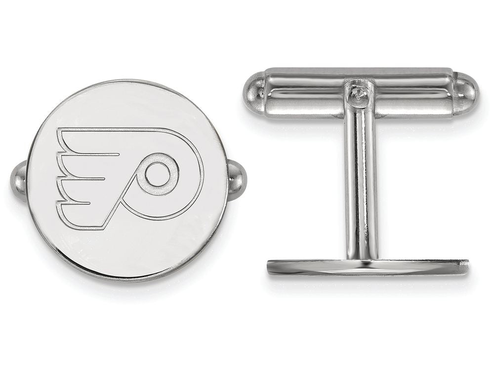 LogoArt Sterling Silver Philadelphia Flyers Cuff Links