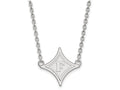 LogoArt Sterling Silver Furman University Large Pendant Necklace
