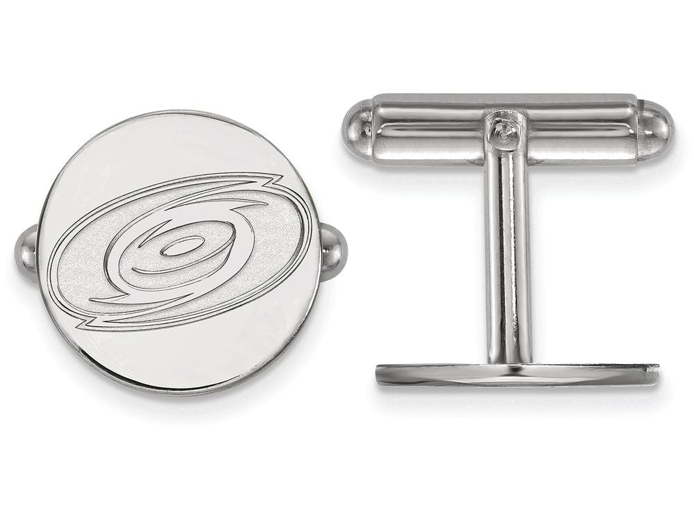 LogoArt Sterling Silver Carolina Hurricanes Cuff Links