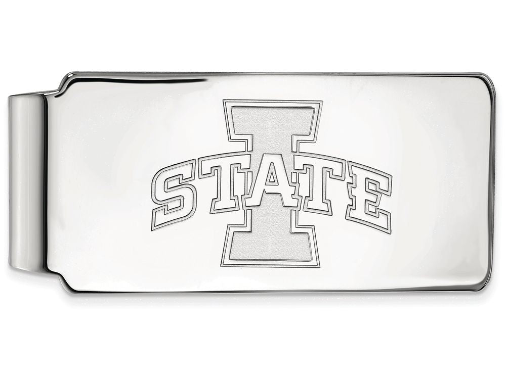 Logoart 925 Sterling Silver Iowa State University Money Clip