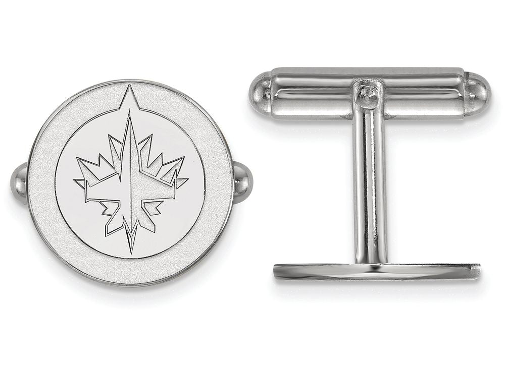 LogoArt Sterling Silver Winnipeg Jets Cuff Links