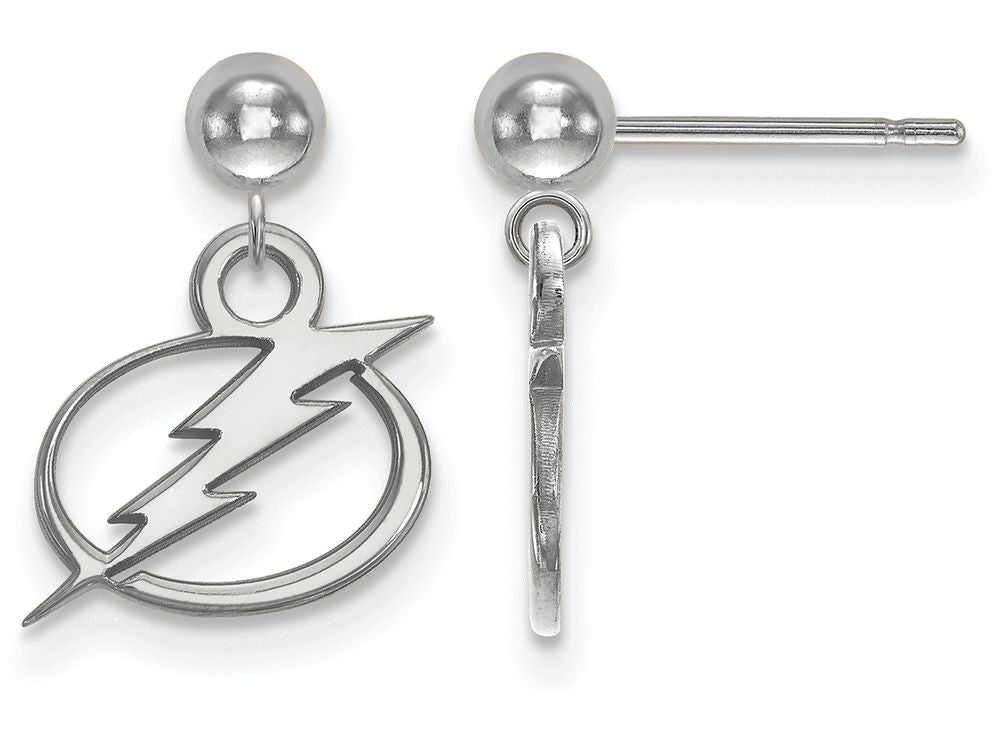 LogoArt Sterling Silver Tampa Bay Ligtning Earrings Dangle Ball