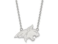 LogoArt Sterling Silver Montana State University Large Pendant Necklace