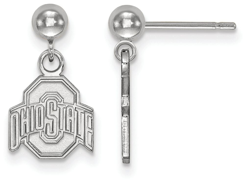 LogoArt Sterling Silver Ohio State University Earrings Dangle Ball